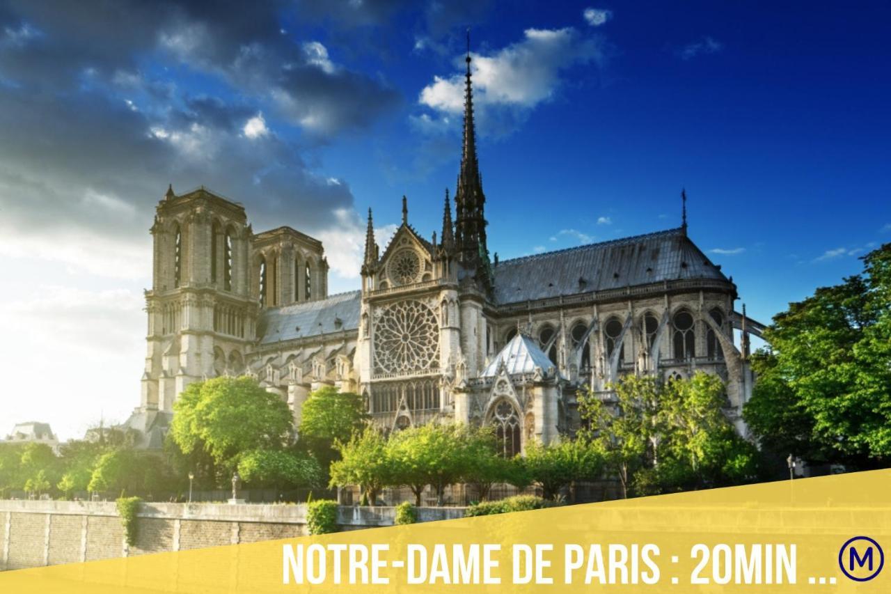 Immotovo - Suite moderne - Paris 8 min - Parking - NETFLIX Villejuif Eksteriør billede