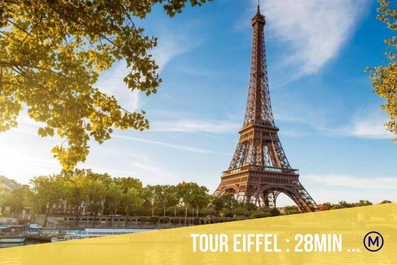 Immotovo - Suite moderne - Paris 8 min - Parking - NETFLIX Villejuif Eksteriør billede